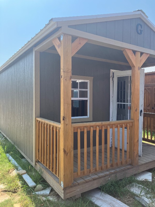 12x28 Cabin at Graceland Portable Buildings of West Monroe/Columbia