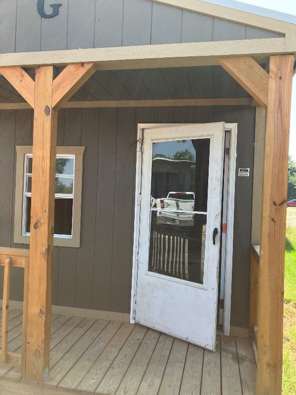12x28 Cabin at Graceland Portable Buildings of West Monroe/Columbia