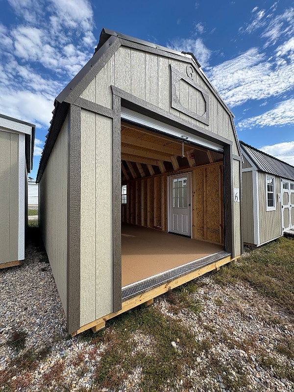 12x24 Lofted Barn Garage at Cajun Buildings and Carports