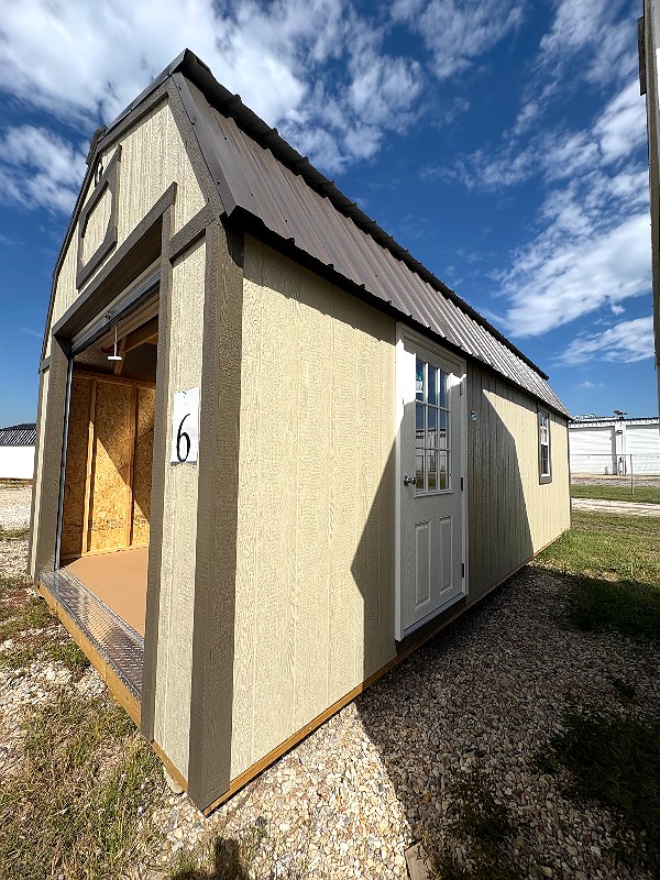 12x24 Lofted Barn Garage at Cajun Buildings and Carports