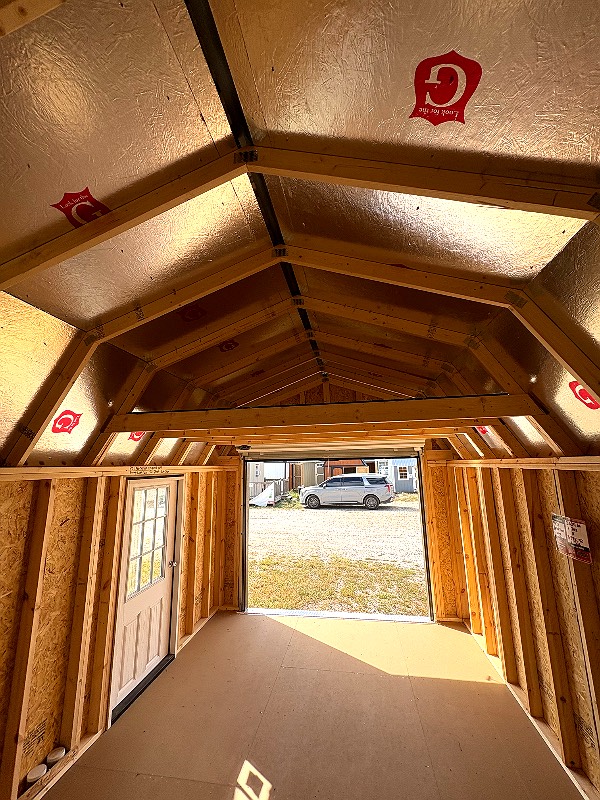 12x24 Lofted Barn Garage at Cajun Buildings and Carports