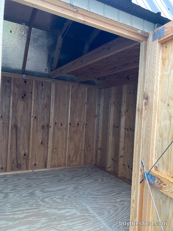 10x16 Side Lofted Barn at Graceland Portable Buildings of West Monroe/Columbia