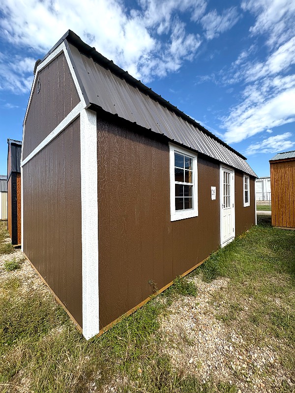 12x24 Side Lofted Barn at Cajun Buildings and Carports