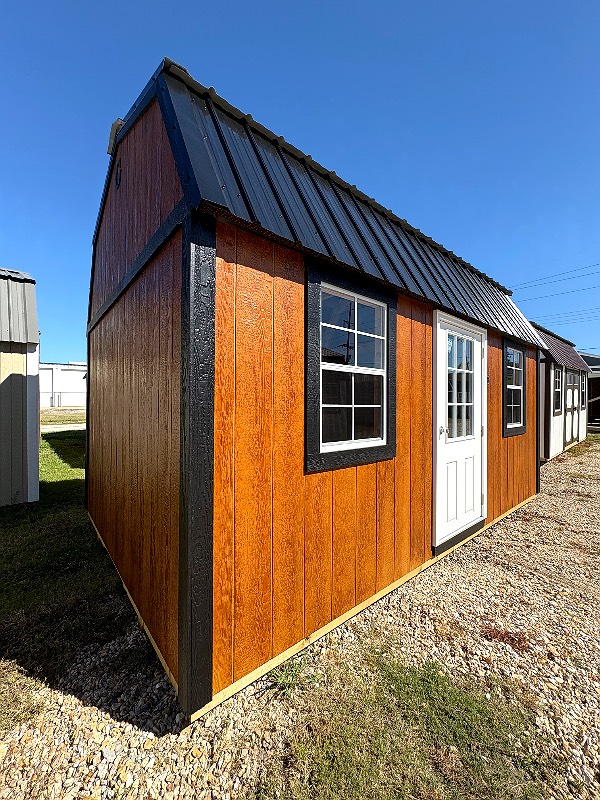 10x16 Side Lofted Barn at Cajun Buildings and Carports