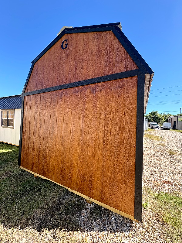 10x16 Side Lofted Barn at Cajun Buildings and Carports