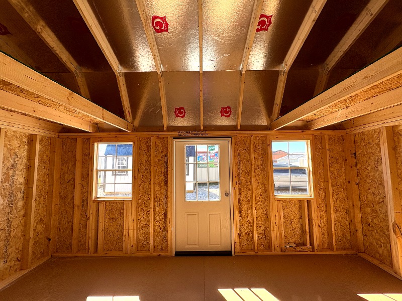 10x16 Side Lofted Barn at Cajun Buildings and Carports