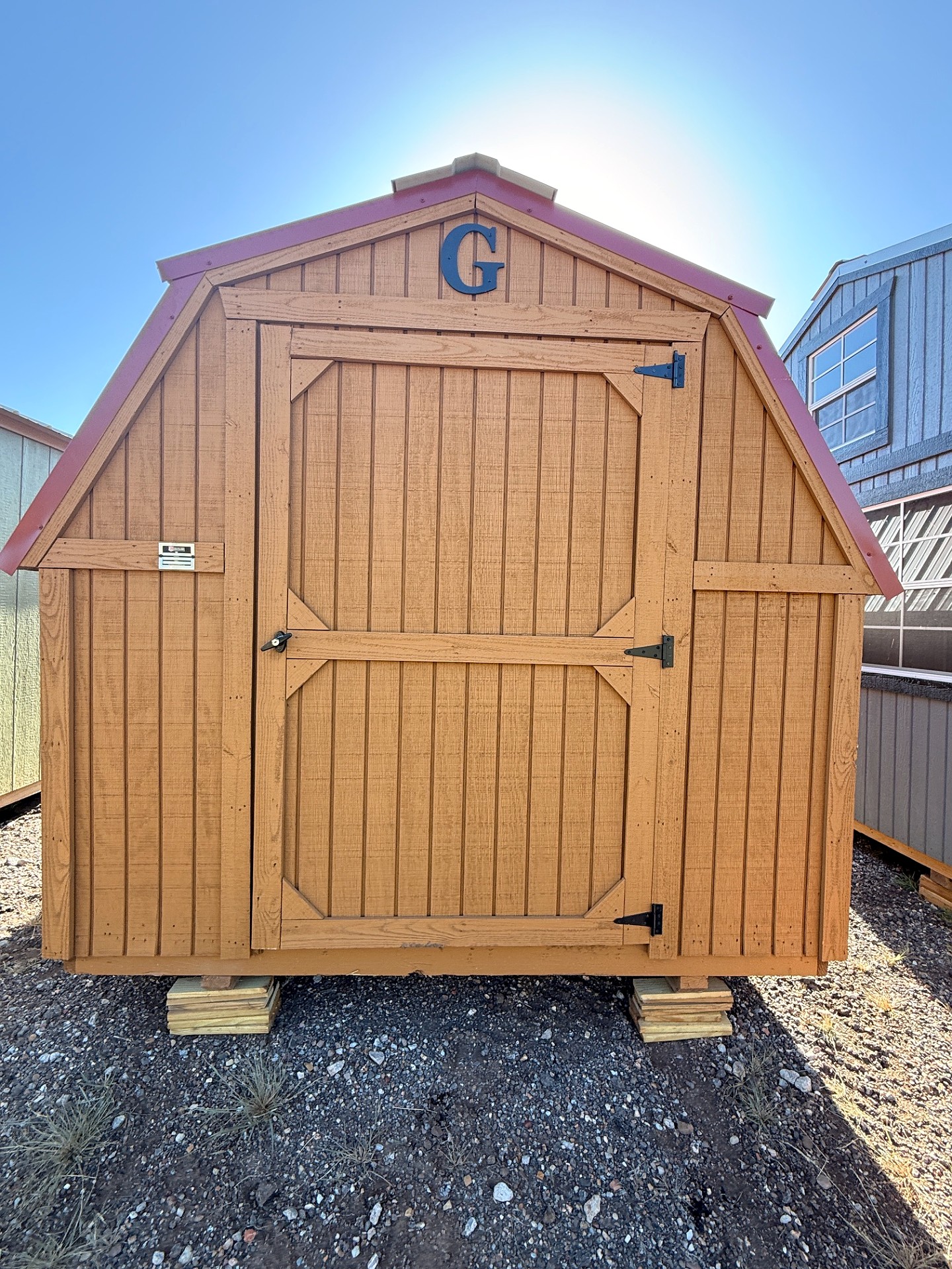 8x12 Barn at 405 Equipment LLC AKA 405 Structures!