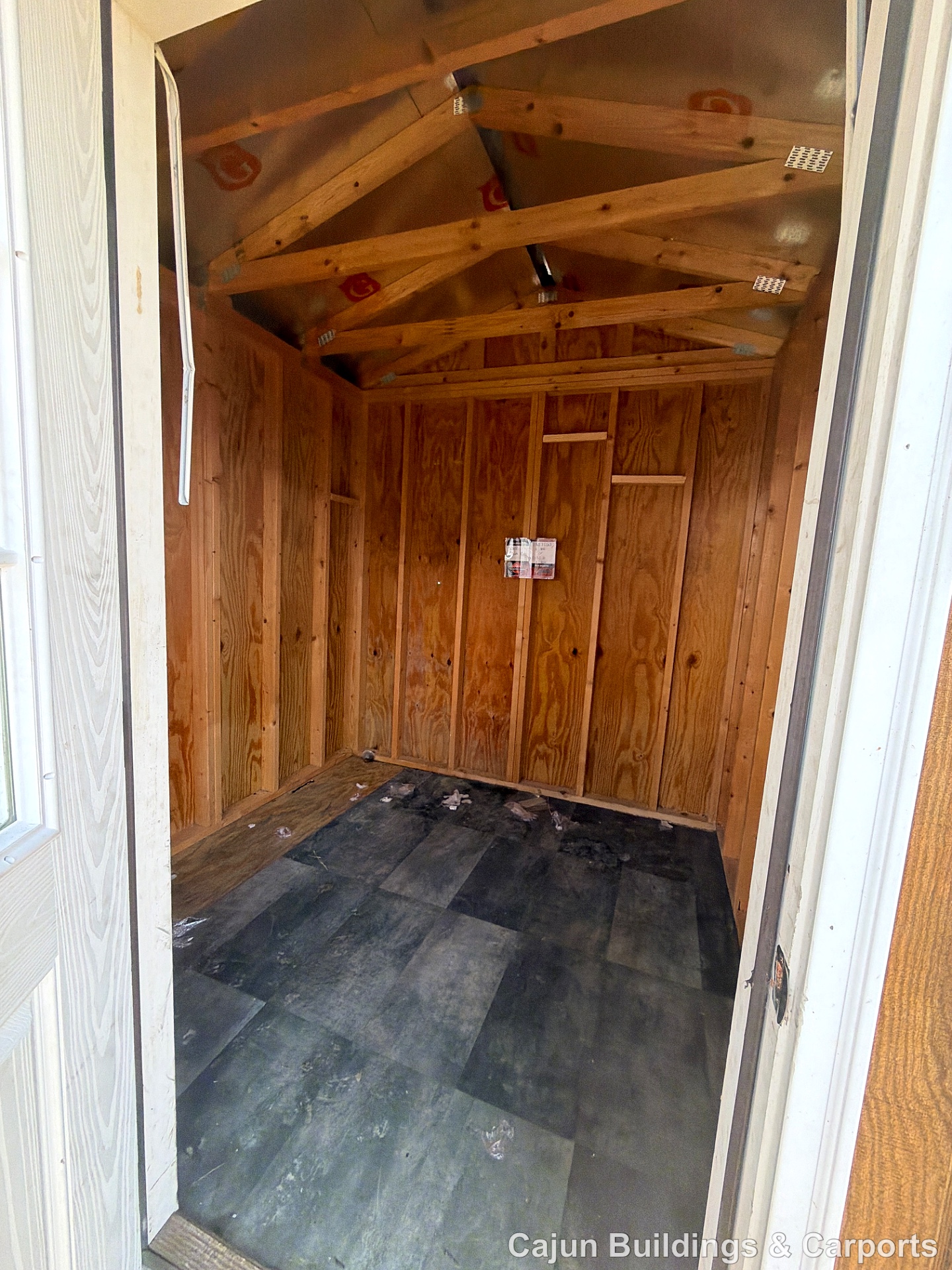 8x12 Cabin at Cajun Buildings and Carports