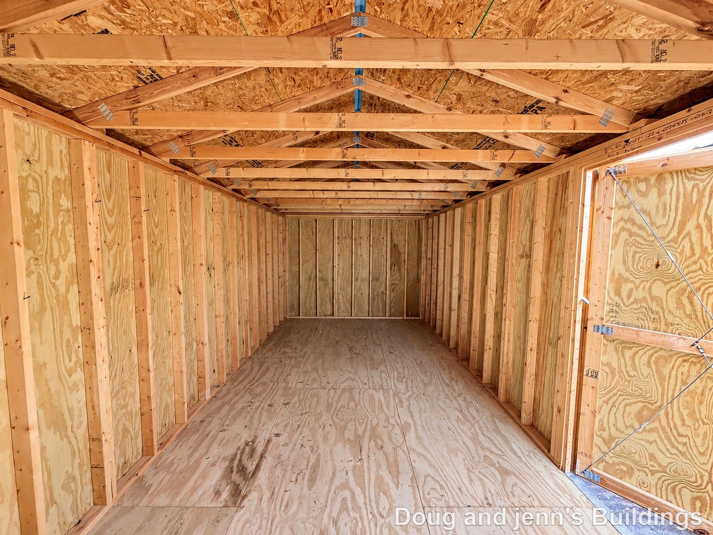 12x24 Garage at Doug and Jenn's Buildings