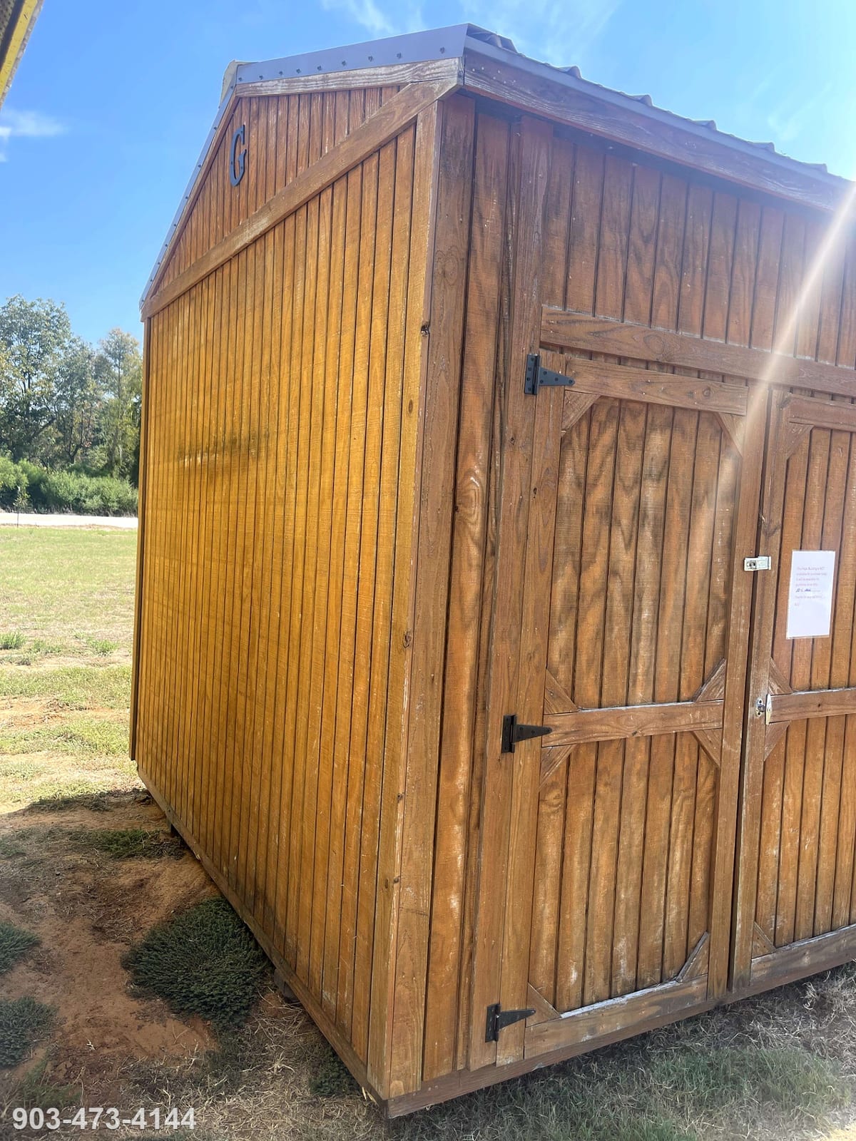 10x16 Garden Shed at Tyler Lot- ETX Steel Tyler