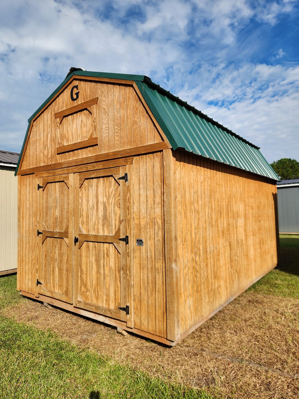10x16 Lofted Barn at Toler's Coastal Structures - Newport