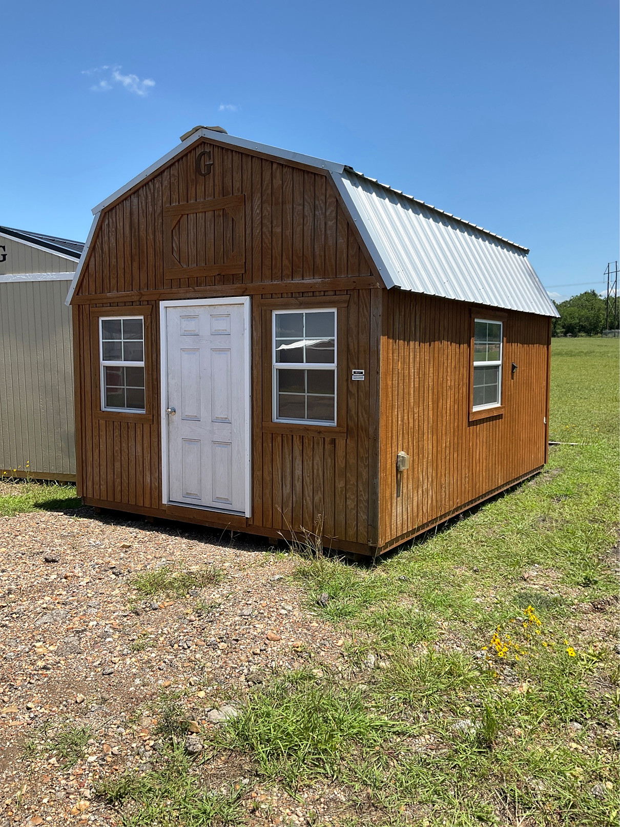 12x16 Lofted Barn at ACE Buildings - Graceland of Corpus Christi
