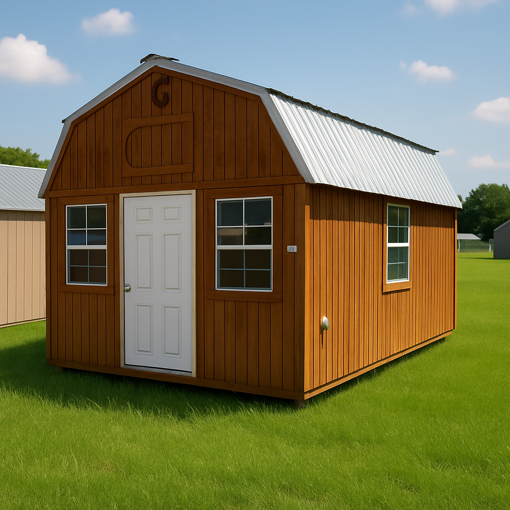 12x16 Lofted Barn at ACE Buildings - Graceland of Corpus Christi
