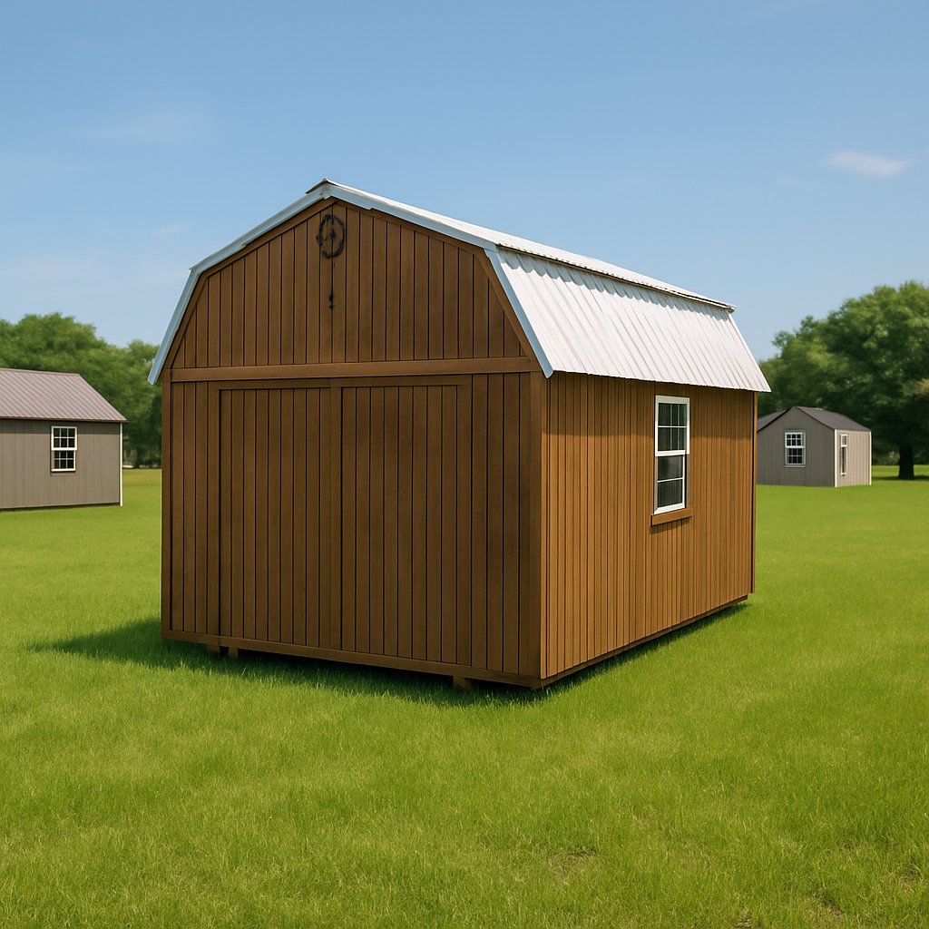 12x16 Lofted Barn at ACE Buildings - Graceland of Corpus Christi