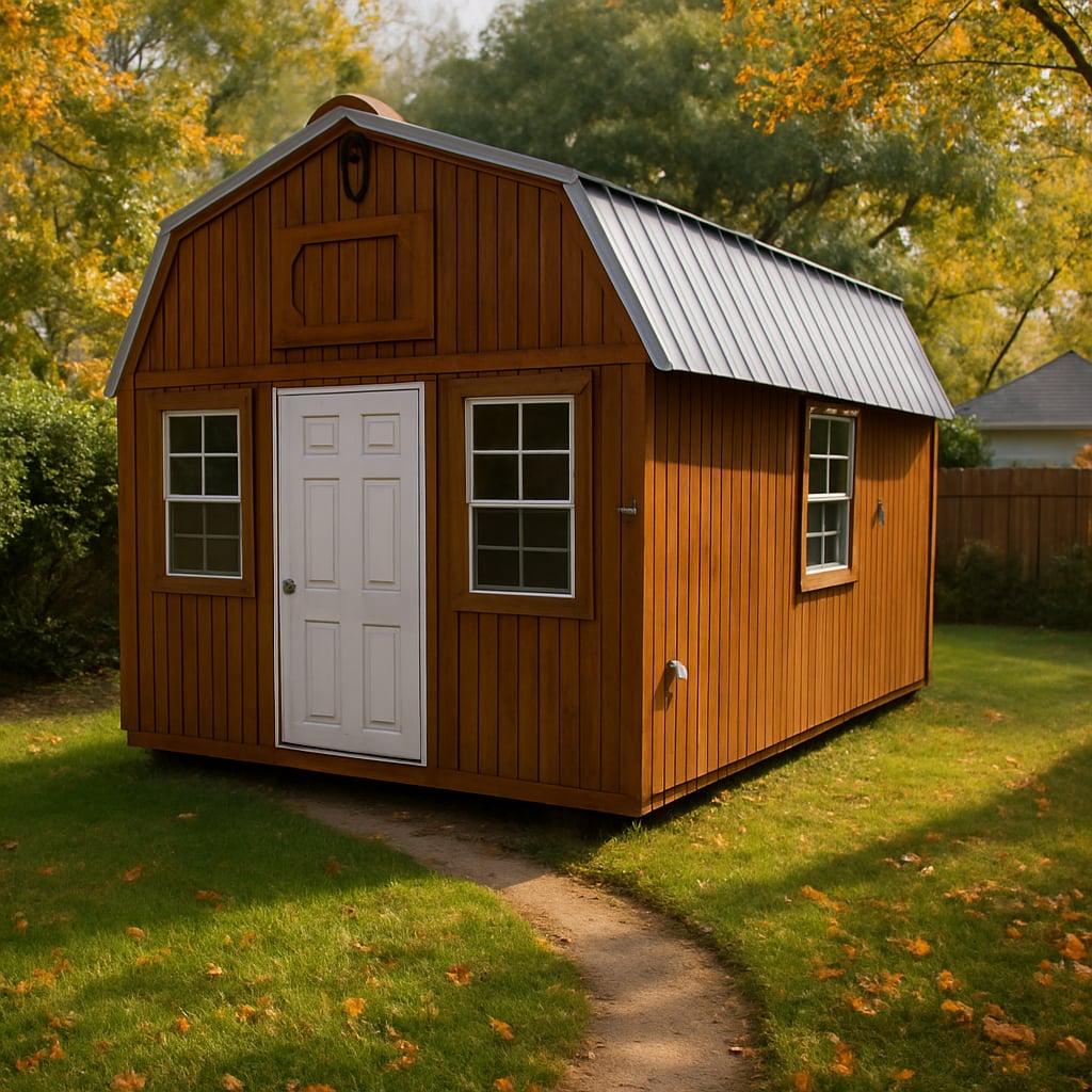 12x16 Lofted Barn at ACE Buildings - Graceland of Corpus Christi
