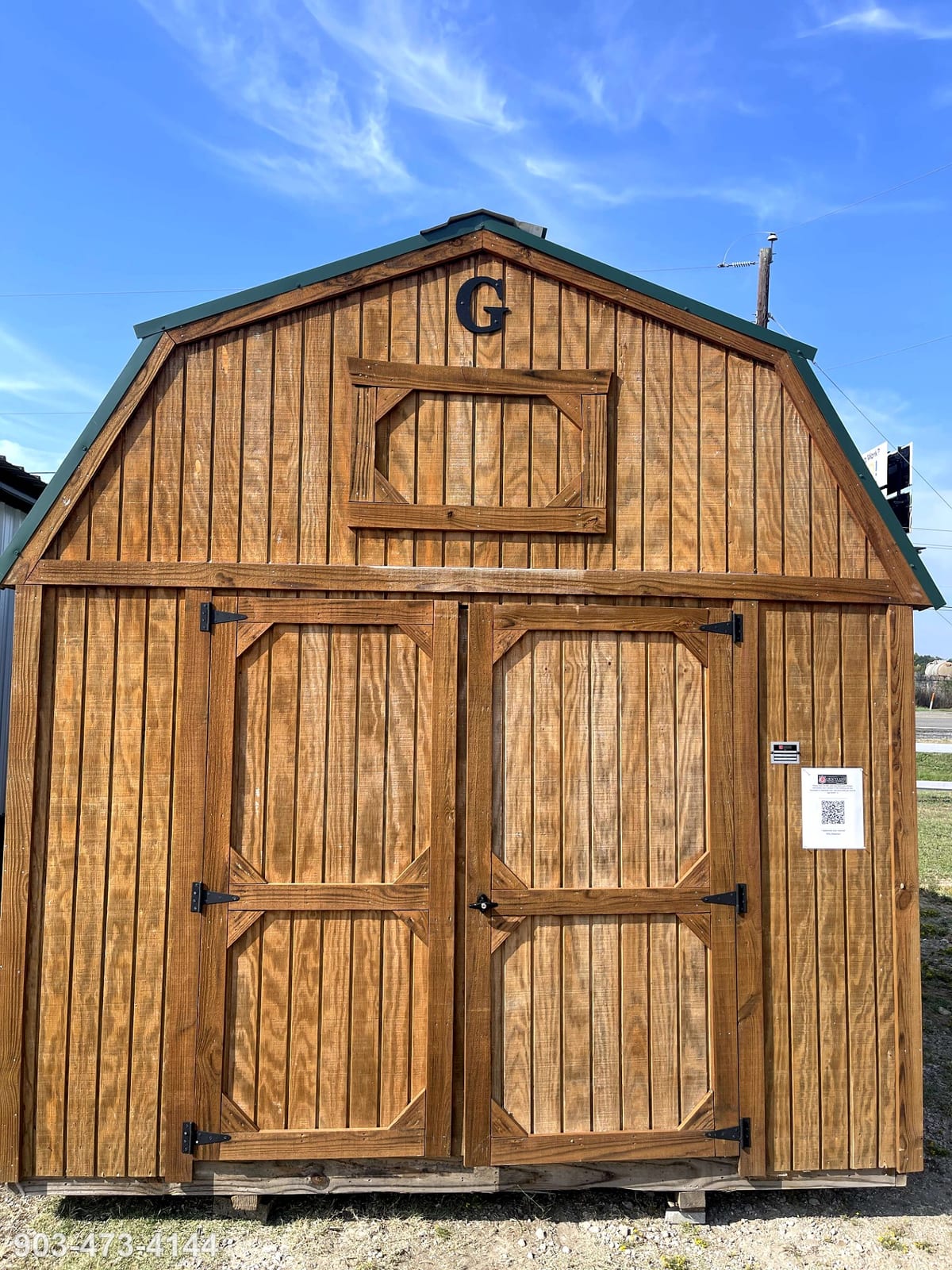 10x12 Lofted Barn at Tyler Lot- ETX Steel Tyler