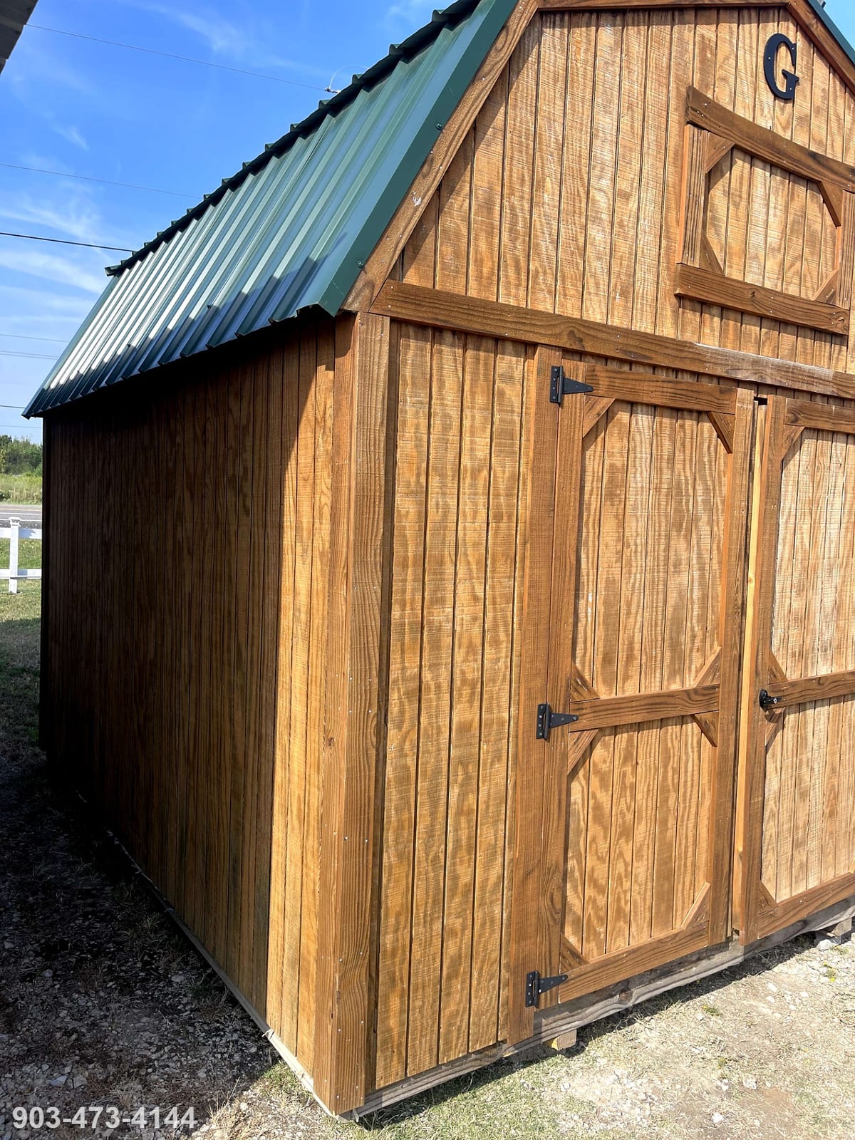 10x12 Lofted Barn at Tyler Lot- ETX Steel Tyler