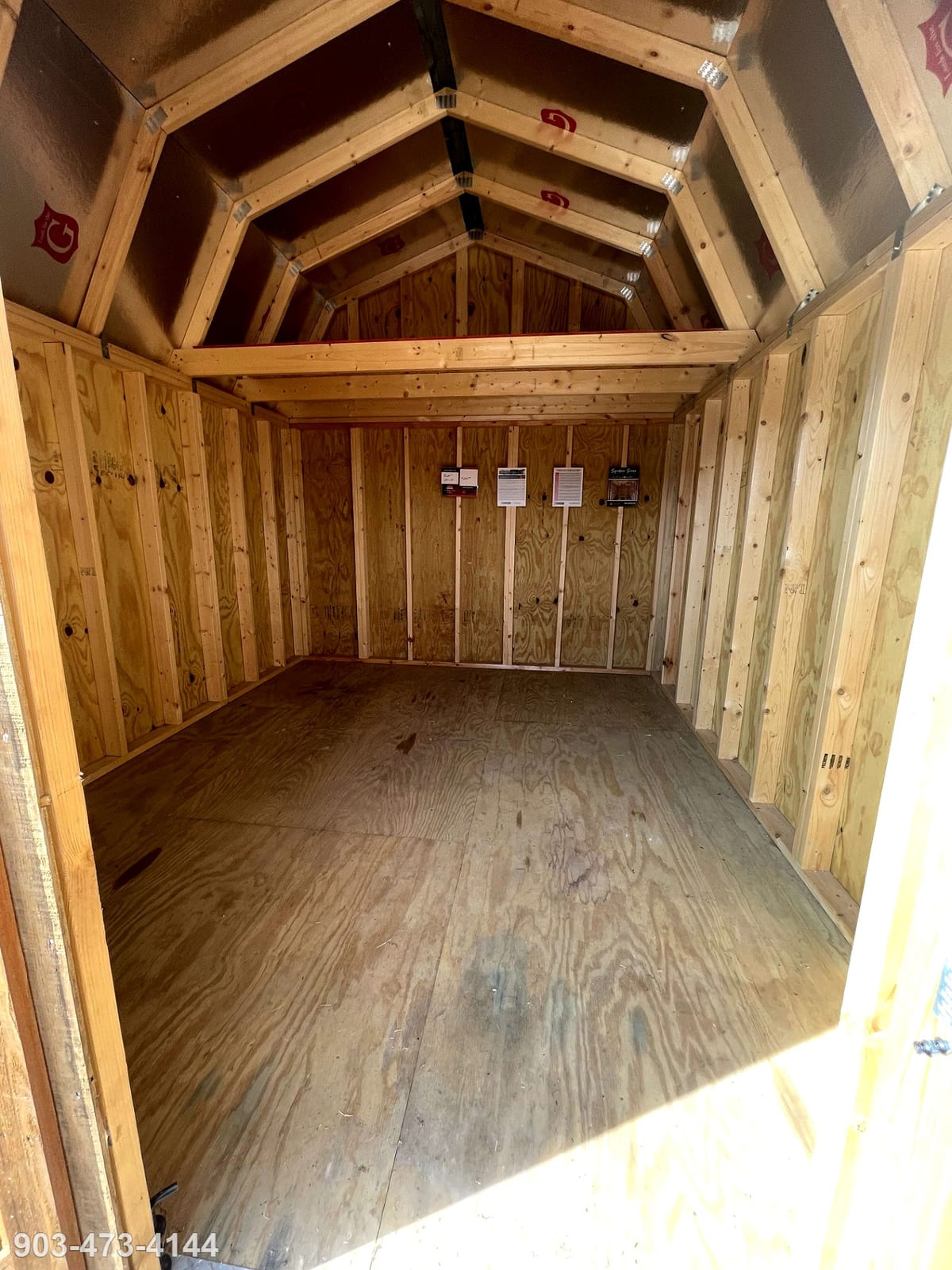 10x12 Lofted Barn at Tyler Lot- ETX Steel Tyler