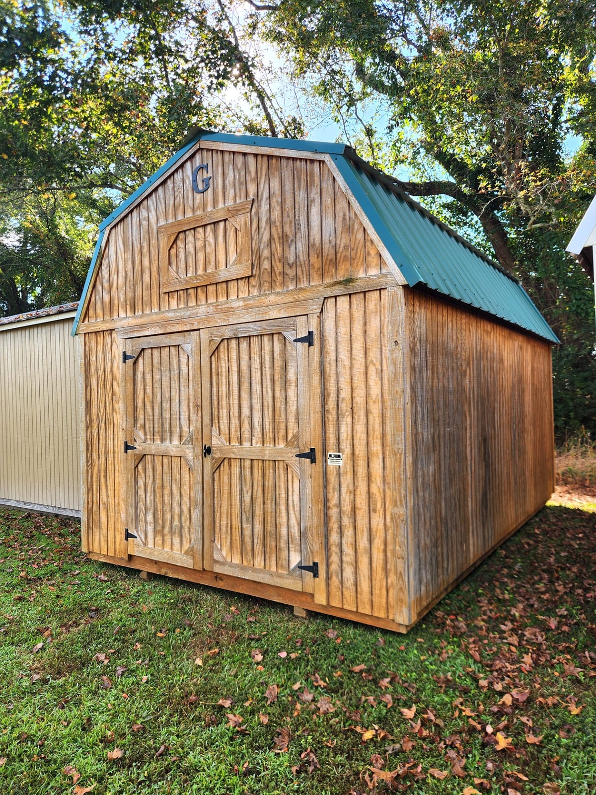 10x16 Lofted Barn at Toler's Coastal Structures - Newport