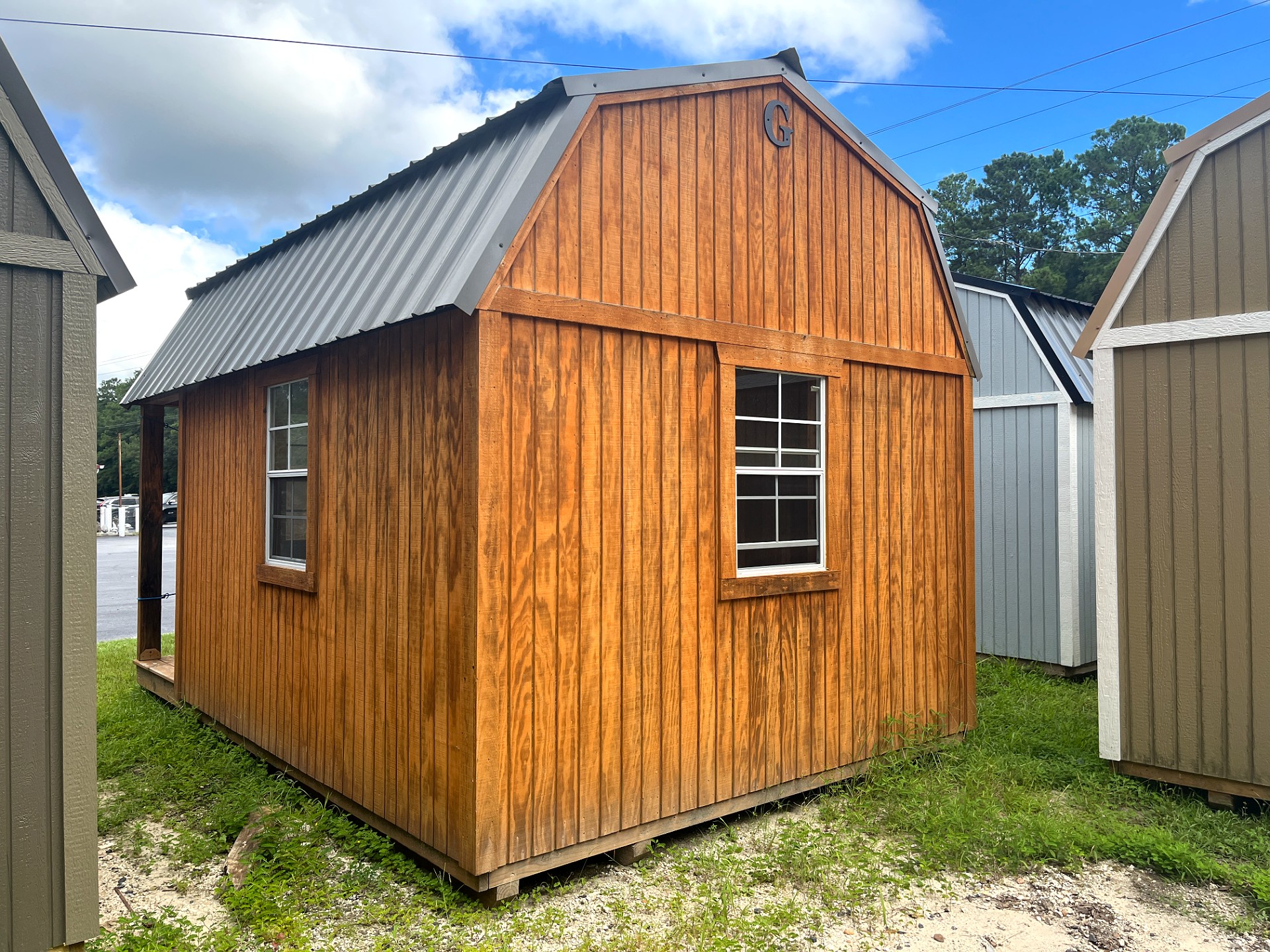 10x16 Lofted Barn Cabin at Portable Buildings of Ravenel