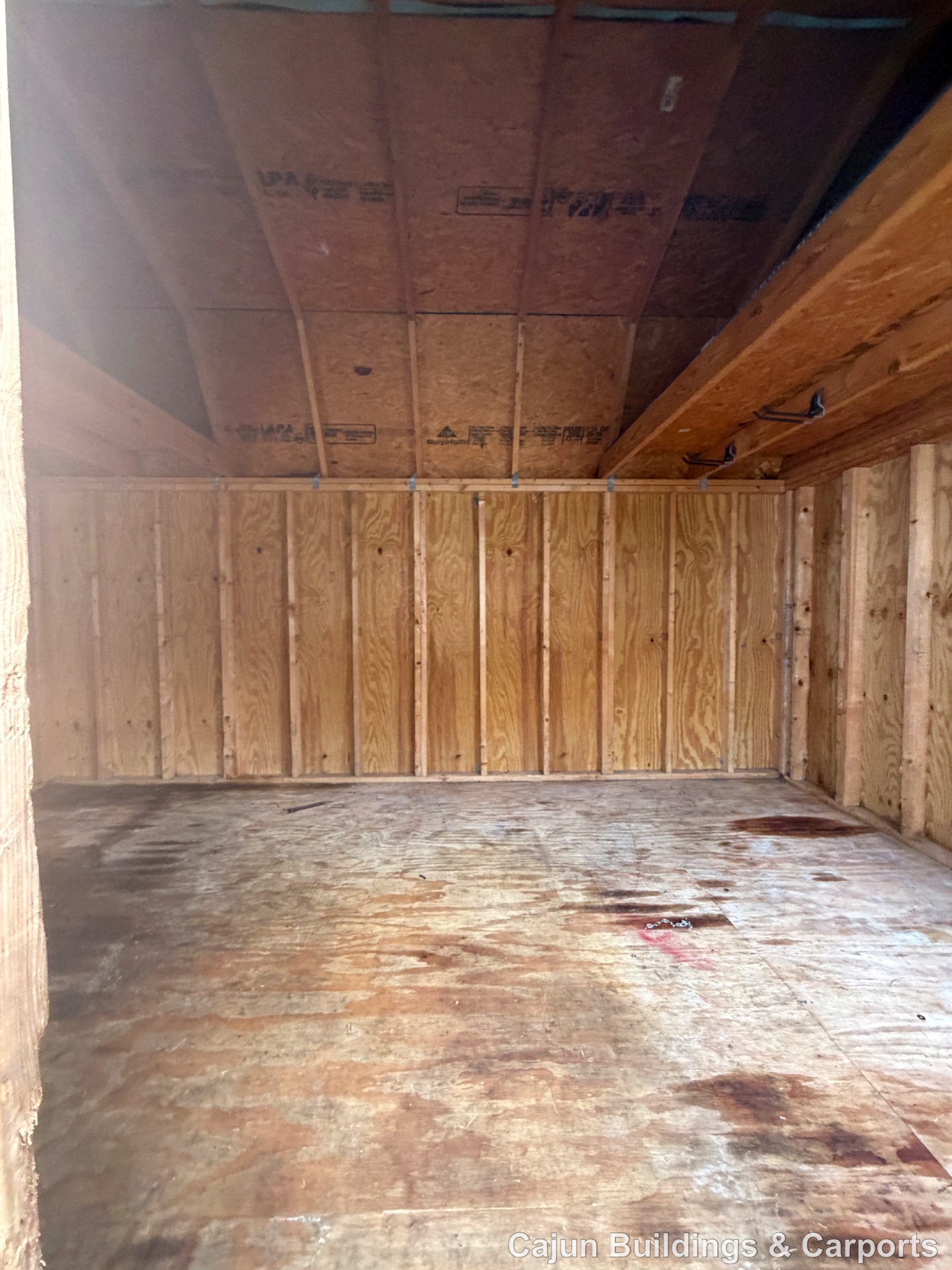 10x16 Side Lofted Barn at Cajun Buildings and Carports