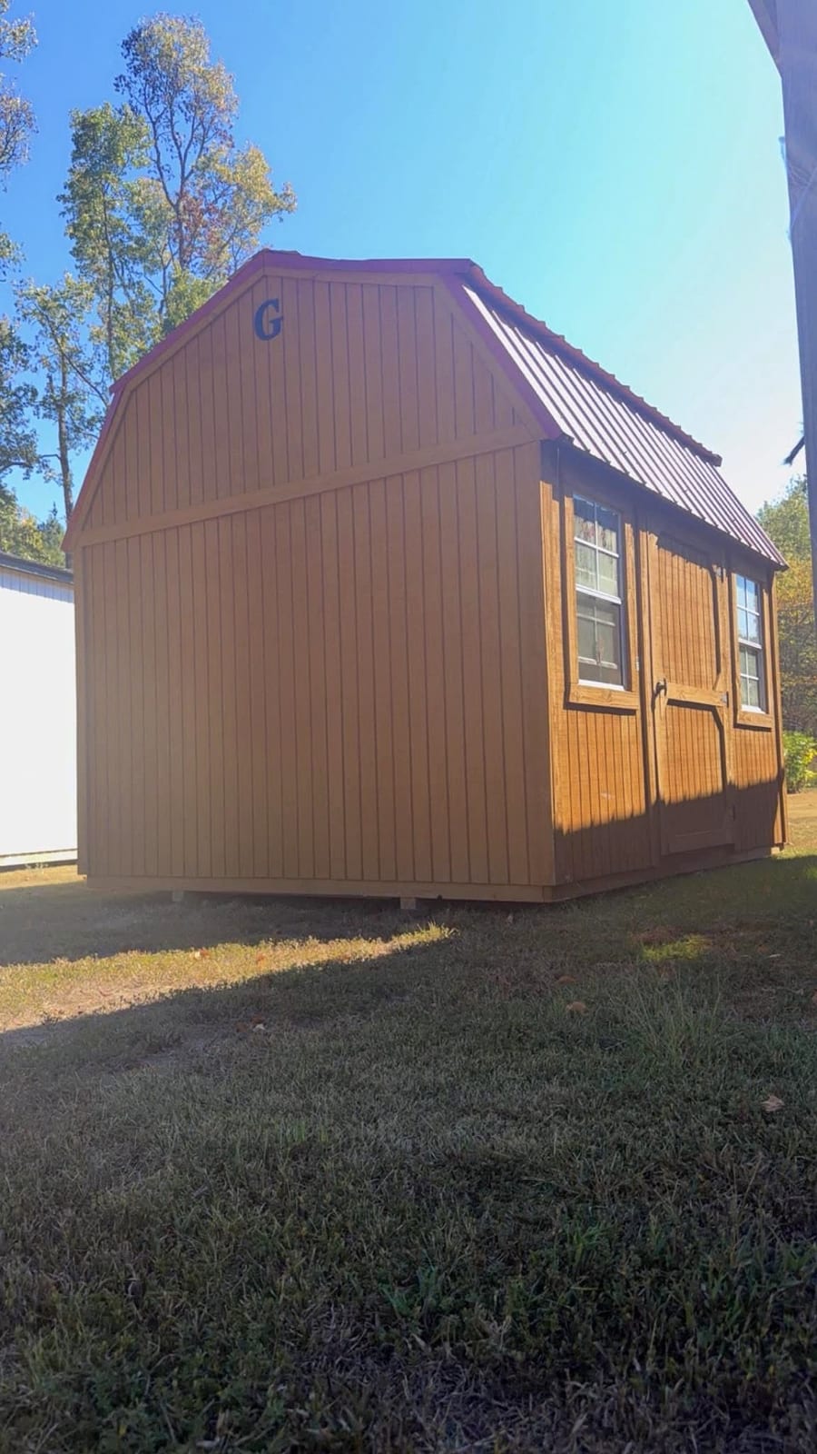10x12 Side Lofted Barn at Hanke Building Sales