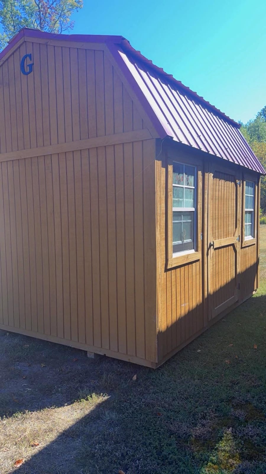 10x12 Side Lofted Barn at Hanke Building Sales