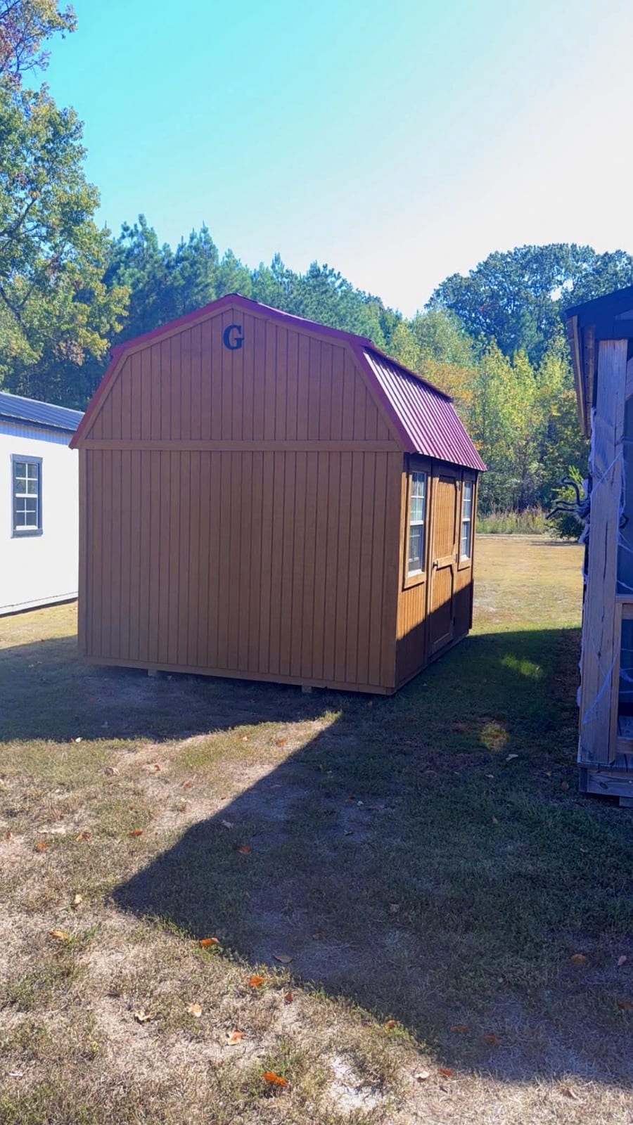 10x12 Side Lofted Barn at Hanke Building Sales