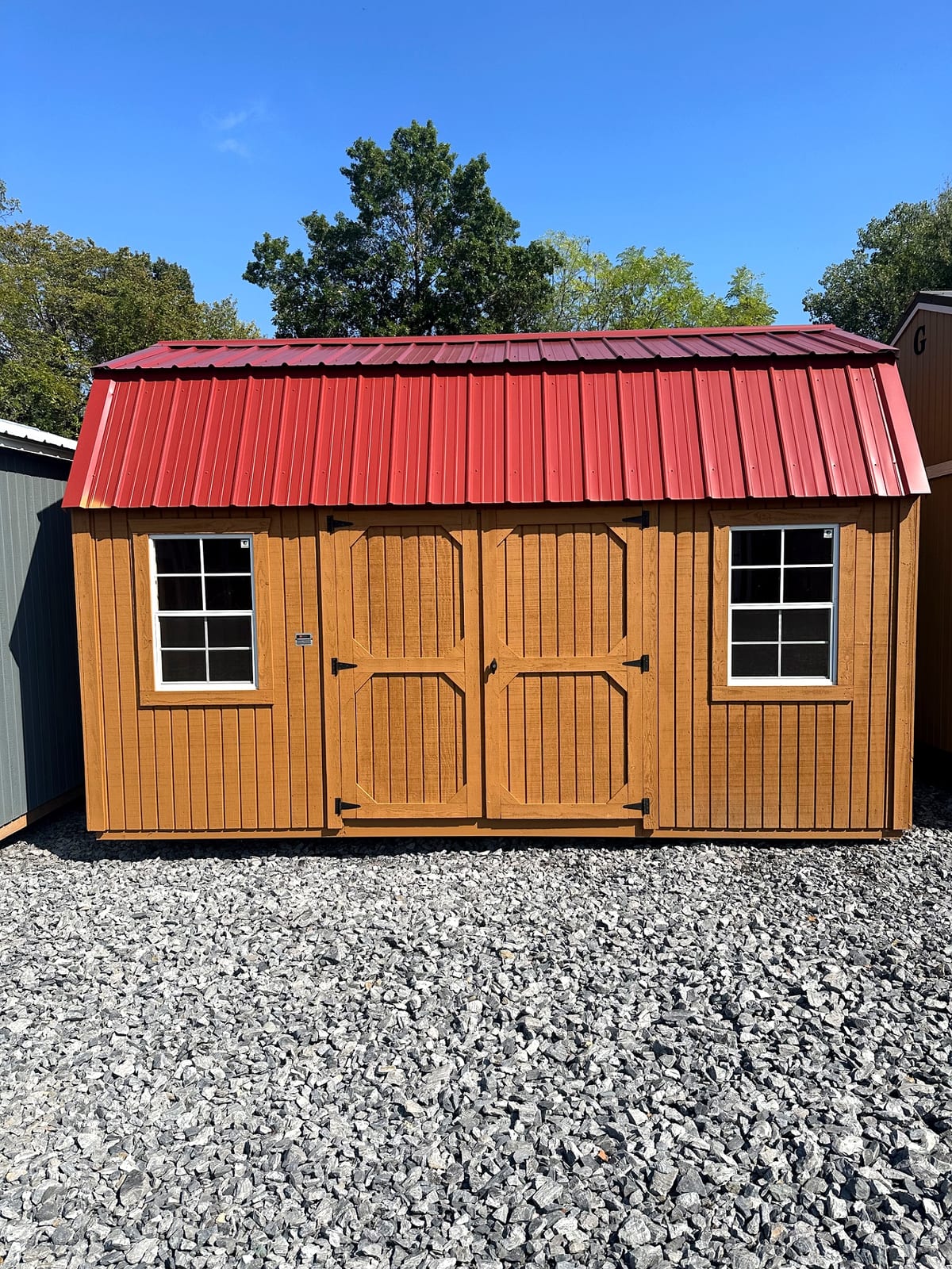 10x16 Side Lofted Barn at G&L Carports & Portable Buildings