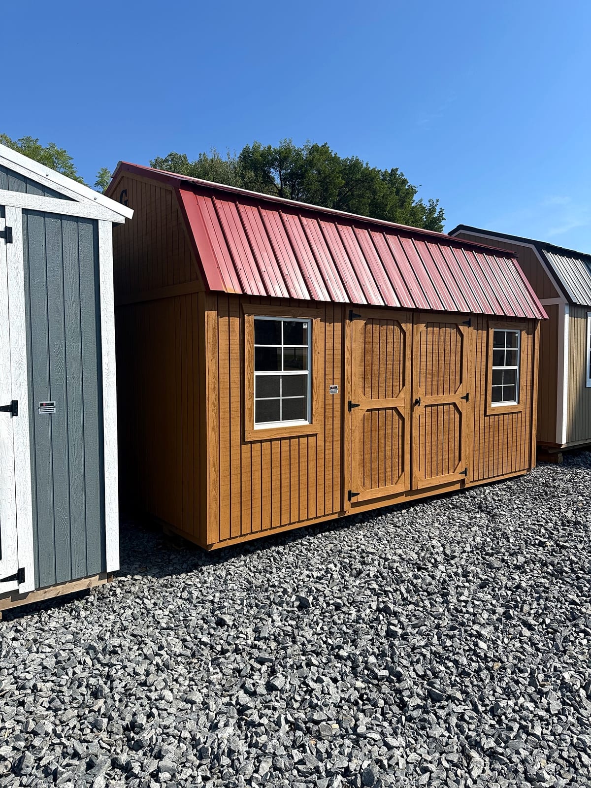 10x16 Side Lofted Barn at G&L Carports & Portable Buildings