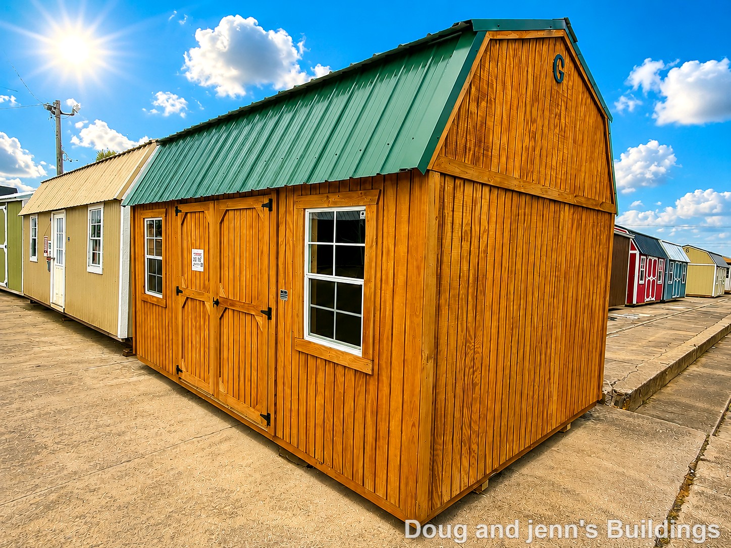 10x16 Side Lofted Barn at Doug and Jenn's Buildings