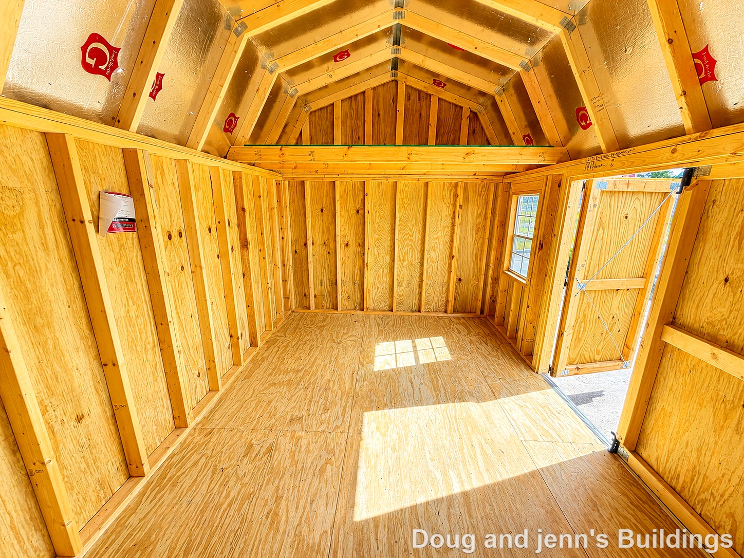 10x16 Side Lofted Barn at Doug and Jenn's Buildings