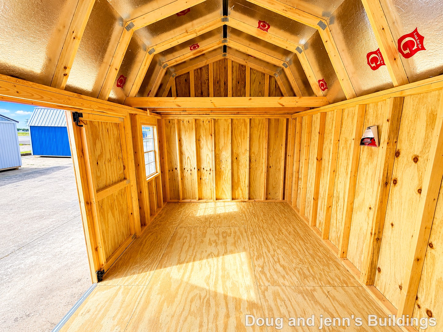 10x16 Side Lofted Barn at Doug and Jenn's Buildings