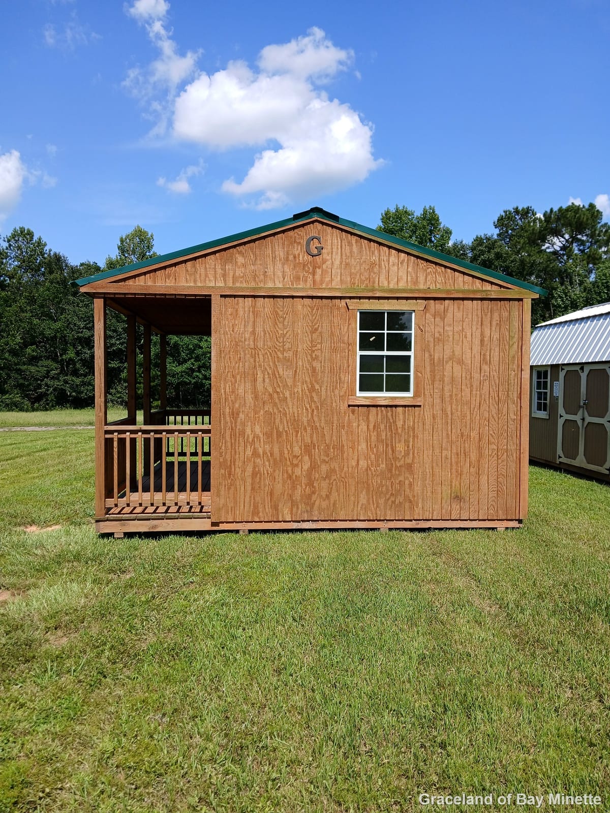 16x16 Side Porch Cabin at Graceland of Bay Minette