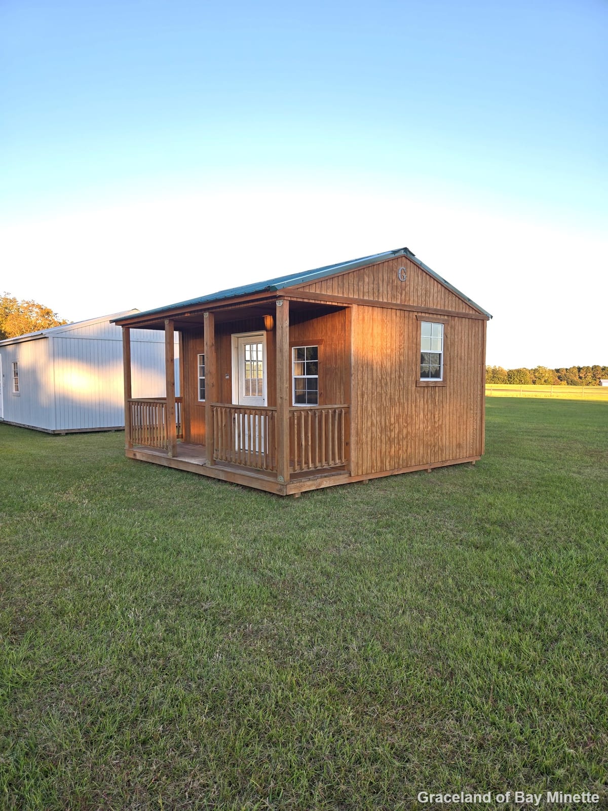 16x16 Side Porch Cabin at Graceland of Bay Minette