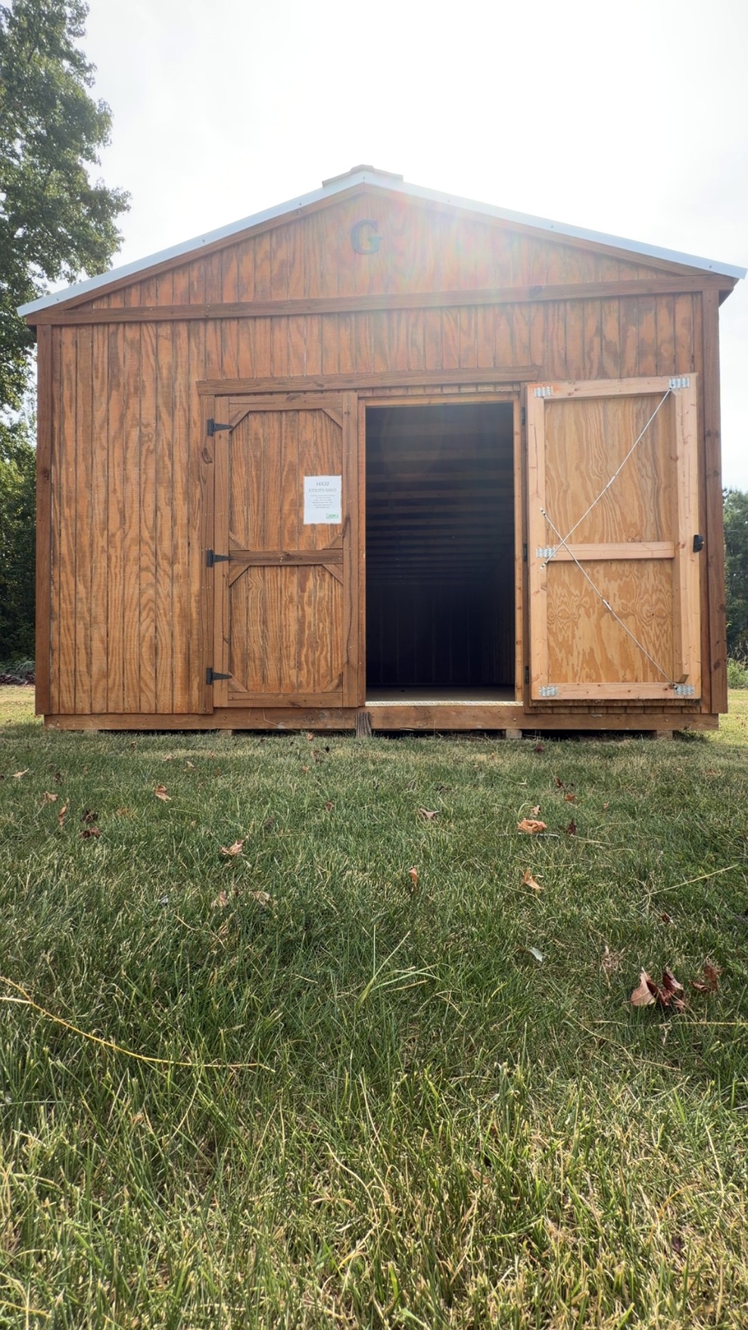 14x32 Utility Shed at Hanke Building Sales