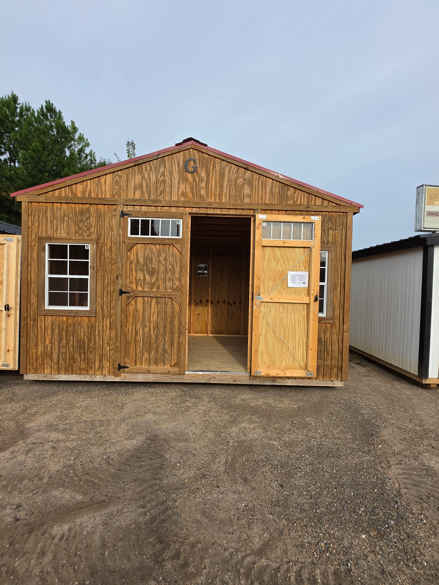 16x10 Side Utility at Russellville Lot- Krazy K Buildings and More