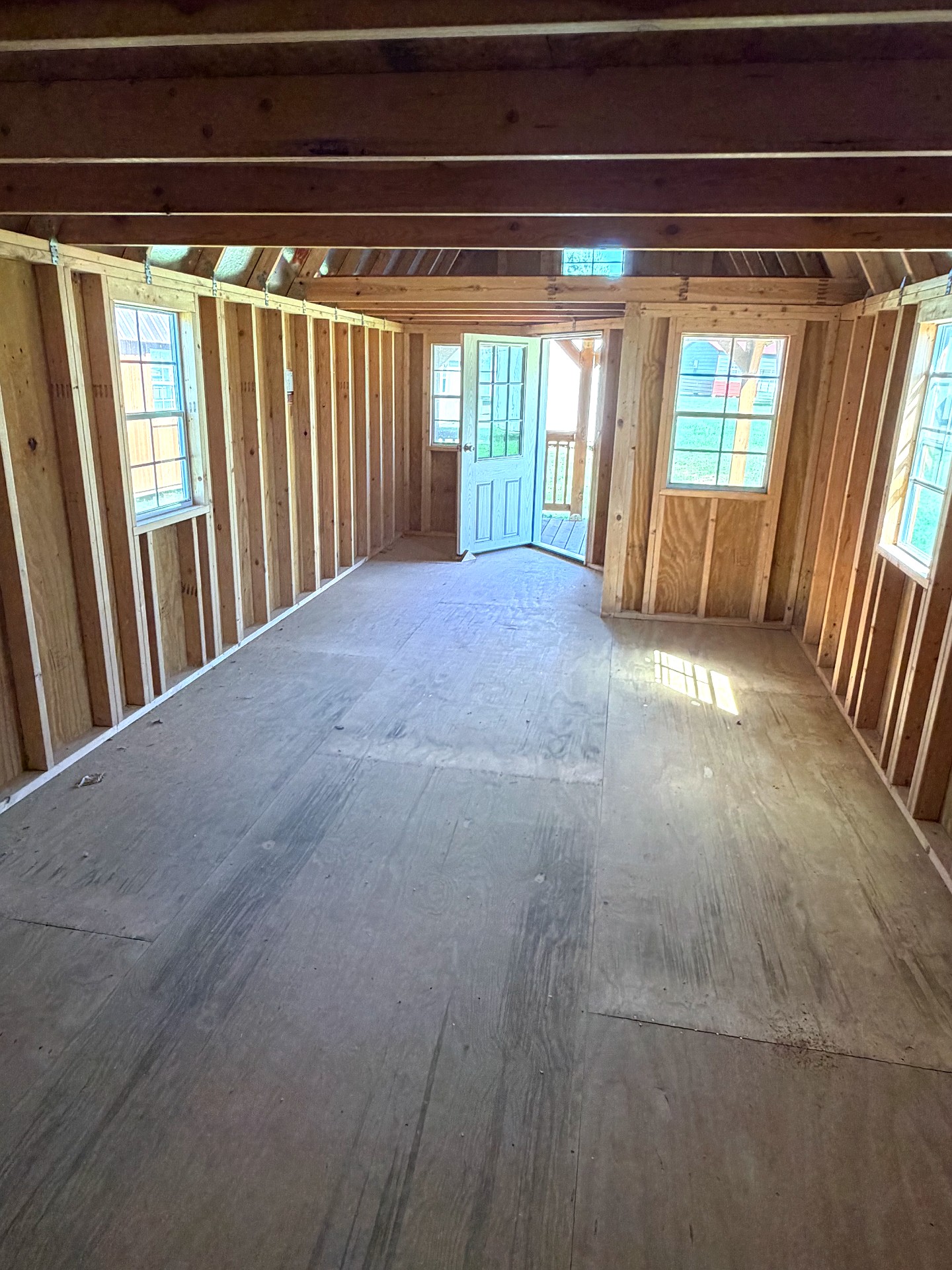 12x32 Wrap Around Porch Lofted Barn Cabin at Graceland of Cumming