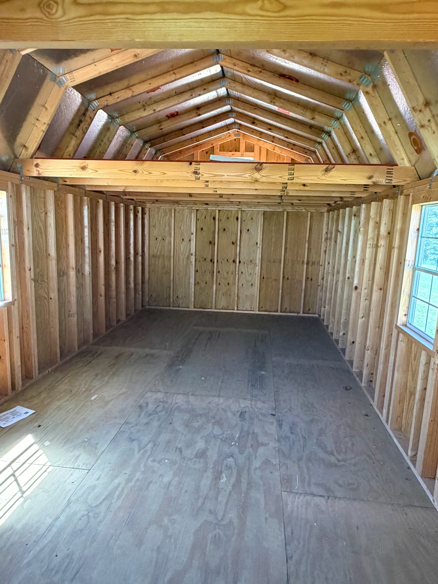 12x32 Wrap Around Porch Lofted Barn Cabin at Graceland of Cumming