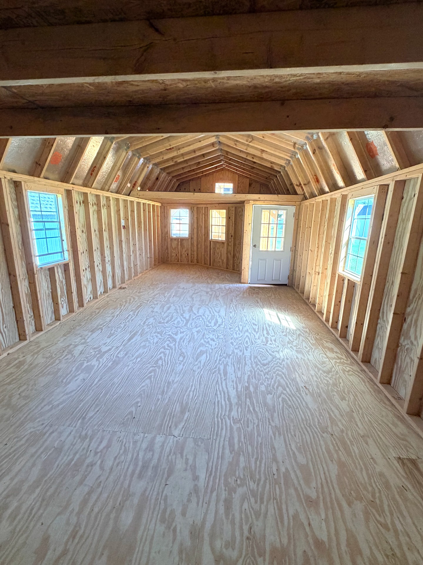 14x40 Wrap Around Porch Lofted Barn Cabin at Graceland of Cumming