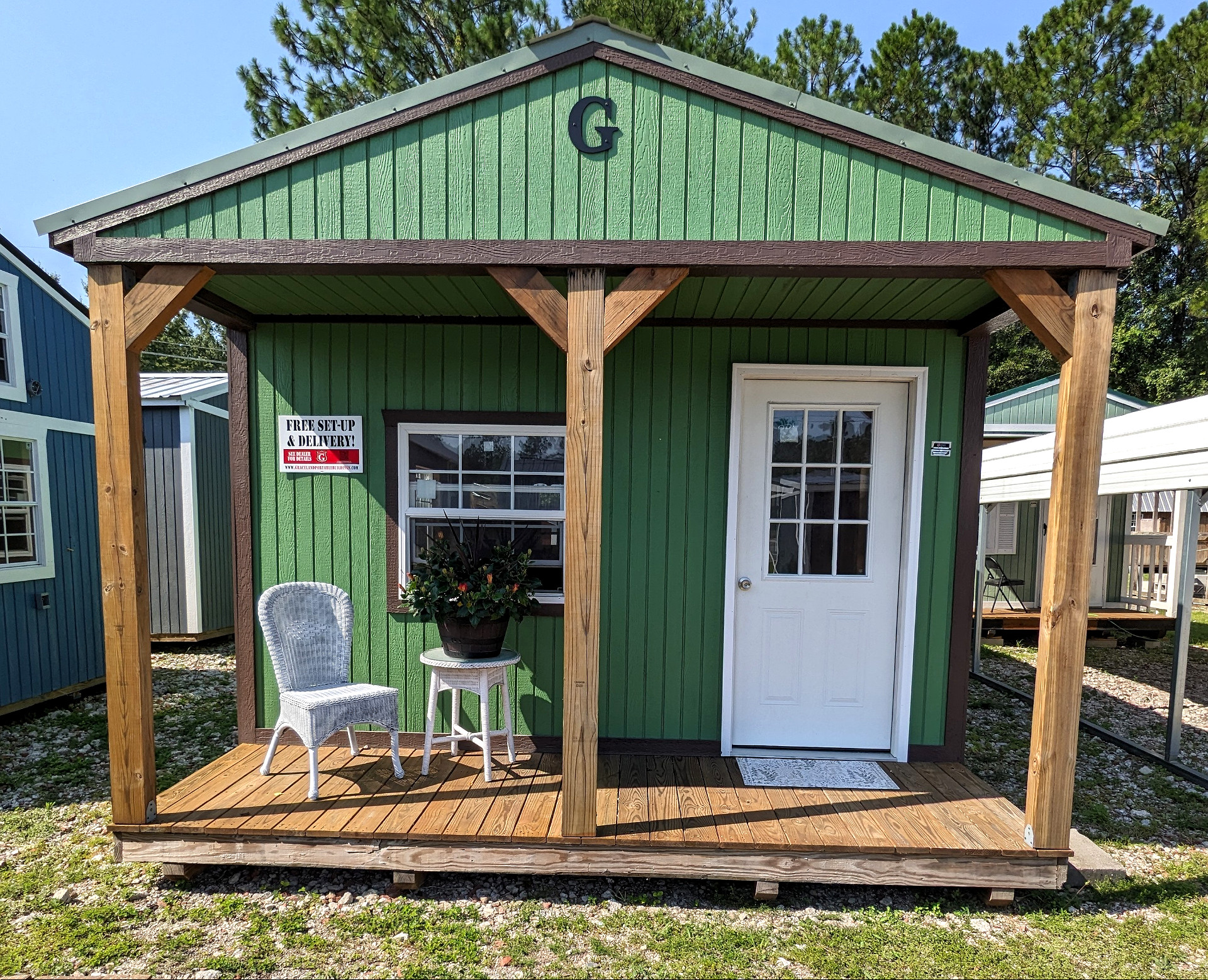 14x32 Cabin at Graceland Storage Sheds and Buildings of Kingsland