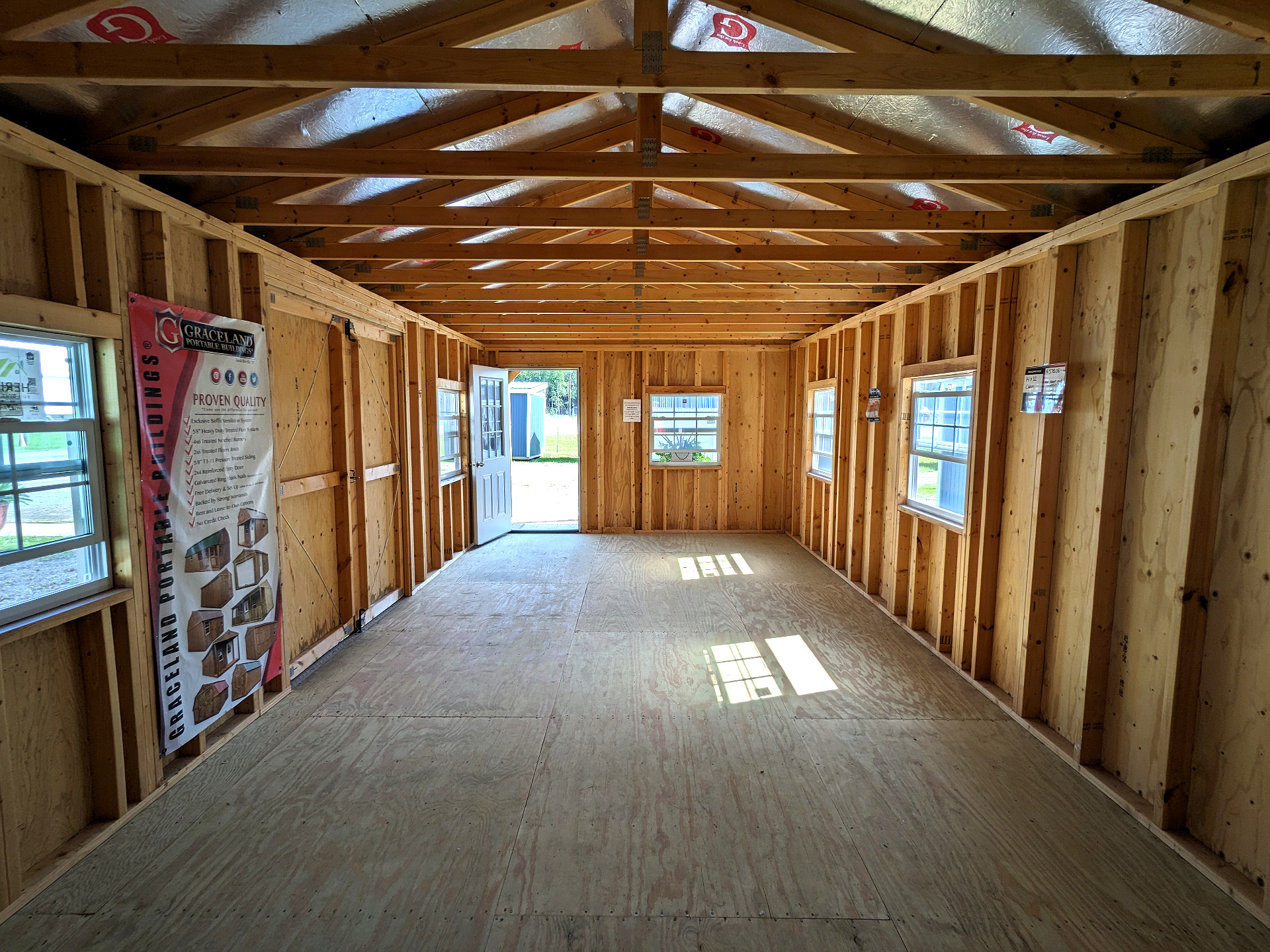 14x32 Cabin at Graceland Storage Sheds and Buildings of Kingsland