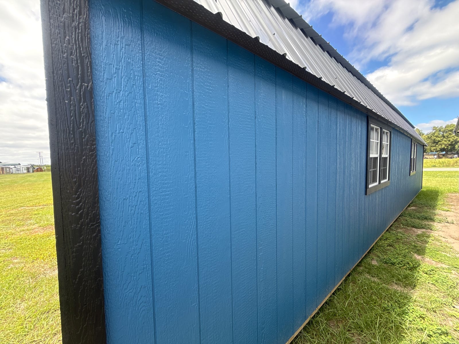14x40 Corner Porch Lofted Barn Cabin at Willis Buildings