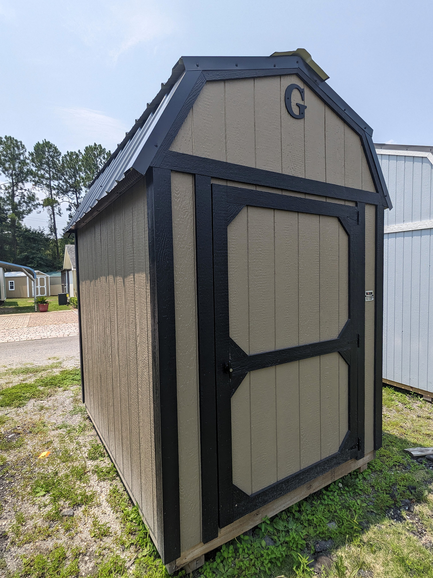 6x8 Lofted Barn at Graceland Storage Sheds and Buildings of Kingsland