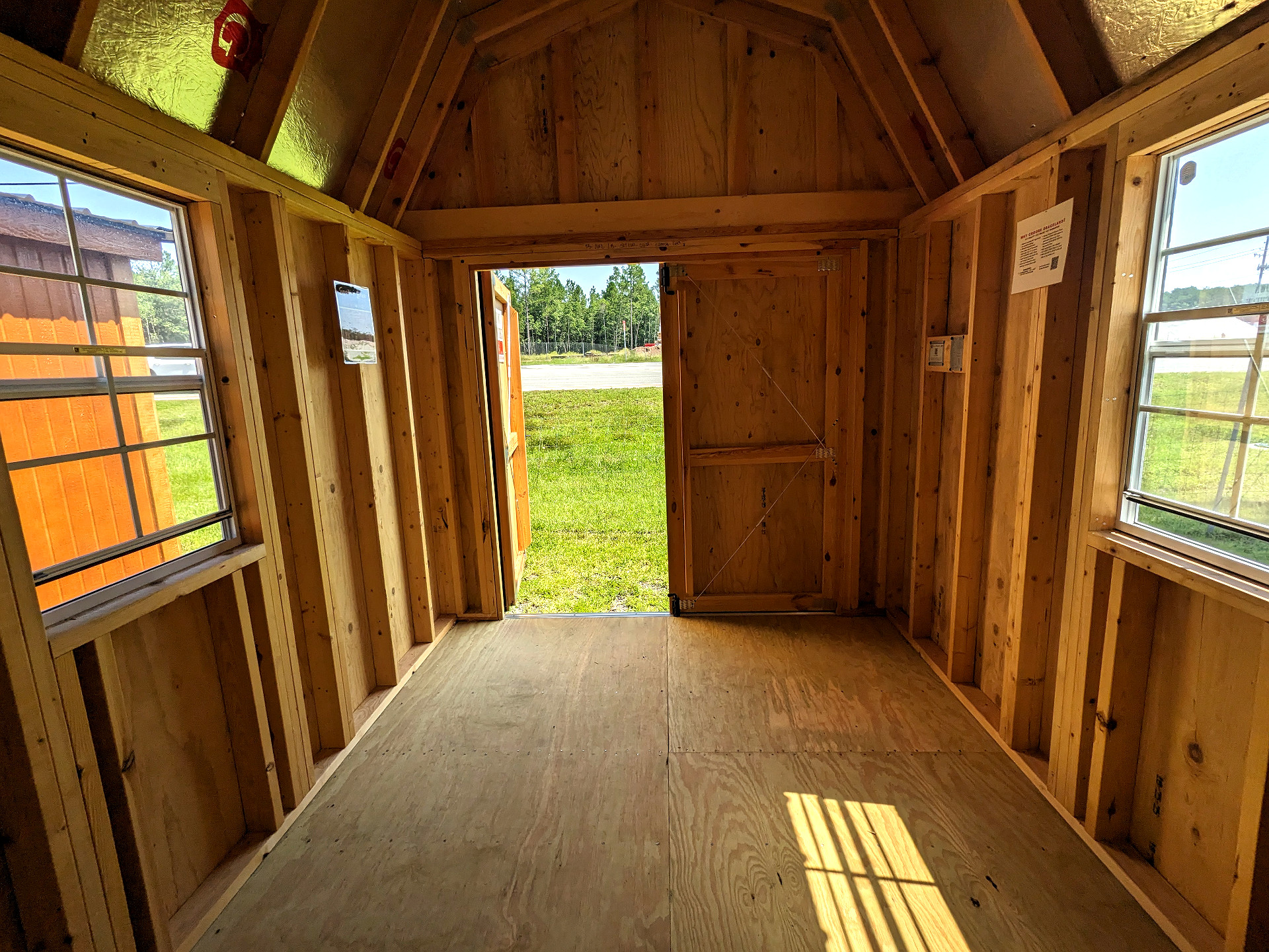 8x12 Lofted Barn at Graceland Storage Sheds and Buildings of Kingsland