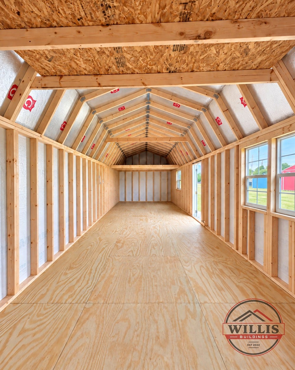 12x40 Lofted Barn at Willis Buildings
