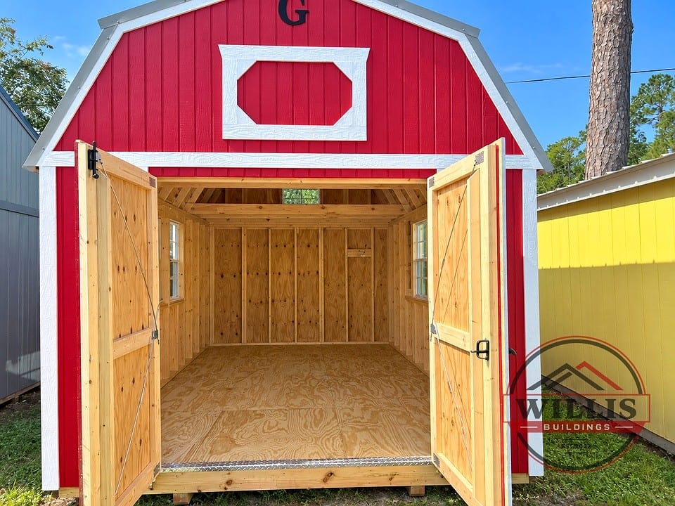 10x16 Lofted Barn at Willis Buildings