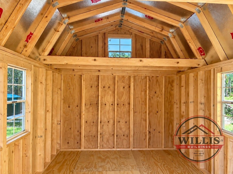 10x16 Lofted Barn at Willis Buildings
