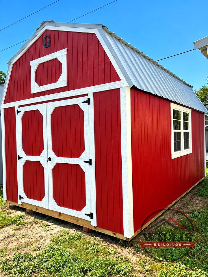 10x16 Lofted Barn at Willis Buildings