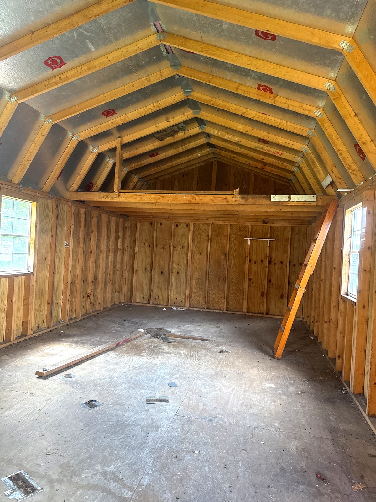 14x28 Lofted Barn Cabin at Willis Buildings